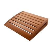 Wooden Sauna Headrest, Pine Wood Neck Support Pillow, 15 x 12.2 x 2.8 in / 38 x 31 x 7 cm, Ergonomic Curved Wood Spa Pillow Backrest for Sauna Room, Light Brown