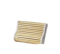 Wooden Sauna Pillow 1pc Sauna Headrest Cooling Handmade Bamboo Pillow Hollow Design Neck Support(Color 1)