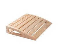 Wooden Sauna Pillow, Handmade Neck Support, Ergonomic Headrest with Curved Design Steam Room Comfort and Deep Relaxation, Sauna Accessories for Teens Boys Girls Women Use, 14.96x12.2x2.76 Inches