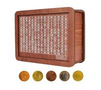 Wooden Savings Box - Decorative Coine Counter Pigy Bank | Wooden Money Box | Cash Saver Boxes | Money Storage Container Suitable For Saving, Bills & Cash At Home, Office Or As A Gift For Kids &