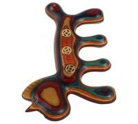 Wooden Scalp Massage Comb Horse Shaped Compact Soft Touch | Colorful Unicorn Design, Office Party Favor, Coworker Appreciation Gift, Ages Use