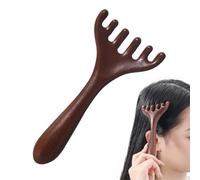 Wooden Scalp Massage Comb - Meridian - Massage Comb for Effective Meridian Stimulation & Relaxation - Ideal for Daily Use in the Bathroom, Shower, Home or On the Go