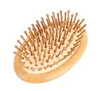 Wooden Scalp Massager, Hair Massager Scalp Brush for Growth Head Wood Bamboo Small Wooden Peg Gents Pig Bristle Massage Wooden Massage Comb No Handle Deep Conditioners Treatments for Straight Curl