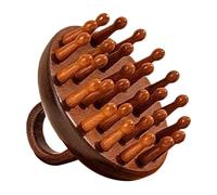 Wooden Scalp Massager, Natural Sandalwood Comb, 28-Tooth Head Scalp Brush, Meridian Massage, 2.95x2x95x2.76 inches Anti-Static Hair Care Tool for Adults, Grooming, Relaxation