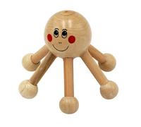 Wooden Scalp Massager Scalp Massage Tool Six-legged Spider Head Massage Tool Manual Relaxation Tool Portable Waist Leg Leather Massager