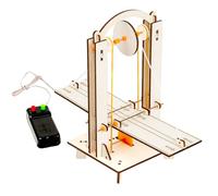 Wooden Science Learning Tool Hand Project Set Featuring Remote Controlled Bridge Operations for Educational Playing Educational Physics Teaching Tool