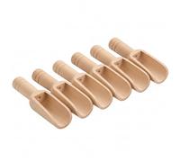 Wooden Scoops for Jars Bath Salt Scoop, 6PCS Mini Wooden Spoons Japanese Style Scoops for Jars, Salt Tea Milk Powder Coffee Sugar 2.95x0.94 inch