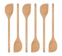 Wooden Scraper Spoons - 30cm - Pack of 6 Argon Tableware Brown One Size