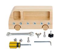 Wooden Screw Driver Board for Kids, Screw Sorter Game Basic Skills Educational Learning Toys, Fine Motor Skills Development Activity for Children Ages 3+