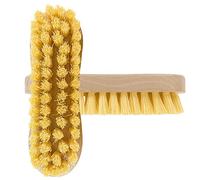 Wooden Scrubbing Brush Nylon Heavy Duty Hard Bristles Brush For Cleaning Tile, Floor, Deck, Car, Iron, Boots Hand Brush Scrub For Home And Commercial Use