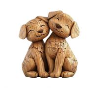 Wooden Sculpture of a Cat Couple - 2D Flat Desk Decoration with Home and Office Decoration, Unique Gift for Cat Lovers
