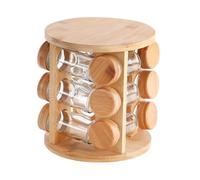 Wooden Se nizer Rack, Rotating Kitchen Condiment Shelf, Sto Holder for Salt and Pepper Jars, tial Kitchen nizer for Seasoning and Ses