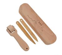 Wooden Seam Roller Press Set for Sewing and Quilting Projects, Designed to Roll Over Fabric and Flatten Seams Easily Without the Need for an Iron