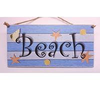 Wooden Seaside Plaque "BEACH" bathroom wall hanging accessories …