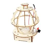 Wooden Seismograph Assembly Model, Homemade Earthquake Induction