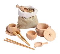 Wooden Sensory Bin Tools - Play Kit, Preschool montessoris Accessories, Motor Skill Development, Kids Learning Set | Suitable For toddlerss Ages 3 4 Hands On Activity Classroom Home Early Childhood Ed