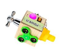 Wooden Sensory Board - Educational LED Activity Board, Battery Powered Interactive Toy for Kids, Learning Aid for Enhancing Eye-Hand Coordination, Cognitive Development, Fine Motor Skills, Preschool T