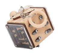 Wooden Sensory Fidget Lock Box Toy with Educational Learning Function | Strengthen hand eye coordination with this wooden sensory lock box toy for baby independent play and cognitive development