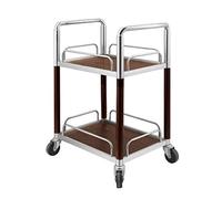 Wooden Service Cart with Wheels for Kitchen & Dining, Wine & Tea Storage nizer, Versatile Furniture for Hotels and Restaurants, Stylish Home Bar Utility Cart