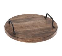 Wooden Serving Board Large Natural Mango Wood Cheese Board Metal Handles 30-56cm