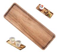 Wooden Serving Boards, 11x4 inch Cheese Platter, Rectangle Charcuterie Board, Natural Smooth Serving Platter for Fruit, Dessert, Vegetable Wooden Serving Platter Cheese Boards Wooden Tray