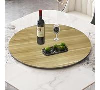 Wooden Serving Tray 360° Silent Rotating Round Plate for Dining Table Perfect for Glass Wood and Marble s Ideal for Entertaining and Serving