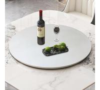 Wooden Serving Tray for Dining Table 360° Silent Rotating Round Platter for Glass Wood Marble s Perfect for Entertaining and Serving