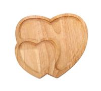 Wooden Serving Tray Heart Shaped Cheese Board Plate Dinner Plate Cake Decorative Serving Platter For Snack Valentines Day Baking Silicone Sheets for Oven (Khaki, One Size)