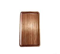 Wooden Serving Tray Rectangular Cheese Board Fruit Platter, Natural Solid Wood Dinnerware For Home Or Hotel, Amber Finish, 29X10.5cm And 19X10.5cm, Easy-Clean-Surface(C)