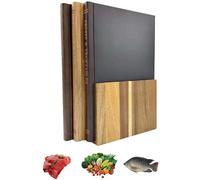 Wooden Set of 3 Book Shaped Cutting Board with Stand, Solid Wood Cutting Boards That Look Like Books, Decorative Library-Style Serving Boards for The Books Loving Chef