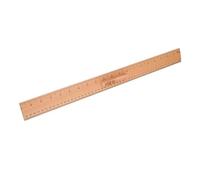 Wooden Sewing Ruler for Dressmakers with Dual Scales and Smooth Finish | Khaki Wood, Markings, Classroom Portability, Home Crafting, Paper Cutting Table Use