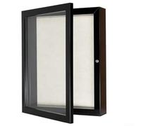 Wooden Shadow Box Frame with Glass Front, Deep Display Case for Dried Flowers Photos Memorabilia, Vintage Wall Mounted Picture Frame Storage Box with Magnetic Closure, Wood Grain Finish(black8*10)