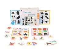 Wooden Shape Sorter Toy - Matching Board, Fine Motor Skill Puzzle, Fruit Animal Pairing Game | Educational Memory Learning Toy For Kids Age 3+ Boys Girls Early Development Play Set