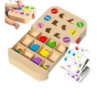 Wooden Shape Sorter Toy | Wooden Educational Toy - Educational Color Sorting Games,for Girl Boy Baby Toddler Kid Birthday Christmas Preschool Learning