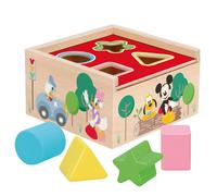 Wooden Shape Sorting Educational Game Woomax Disney Mickey Minnie Multicolore 13 cm