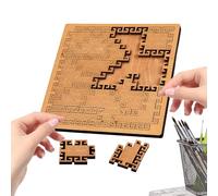 Wooden Shaped Puzzle - Reflection Skill Game, Spatial Reasoning Entertainment Set Inspired by | Creative Intelligence Building Is Present for Analysis