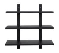 Wooden shelf Set Black one size