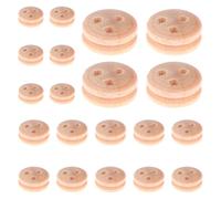 Wooden Ship Pulley Kit Portable 20x Miniature Wood Rigging Blocks