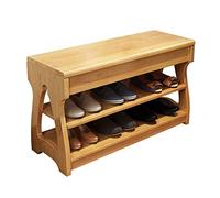 Wooden Shoe Bench with Hidden Storage, 2-Tier Rack for Entryway and Hallway Organization, Space-Saving Solution for Clutter-Free Homes