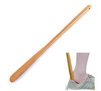 Wooden Shoe Horn Long Handle Slim Shape Shoehorn Convenient Shoe Lifter for Boots Athletic and Tennis Shoes Home Tools