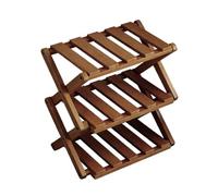 Wooden Shoe Rack Organizer Foldable and Adjustable Three Levels | Wooden Shoe Rack Storage For Family Students Men Women Home Indoor Office Study