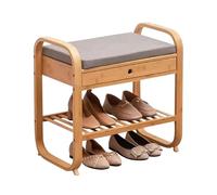 Wooden Shoe Storage Bench with Drawers Entryway nizer for Hallway Bedroom Dining Room Living Room - Efficient Shoe Storage Solution