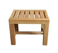 Wooden Shower Bench Waterproof Bath Stool for Seniors Non Slip Adult Shower Chair Bathtub Seat Spa Change Stool 250KG Capacity & Stylish