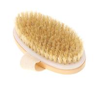 Wooden Shower Brush Soft Natural Bristles Exfoliating Brush Massaging Body Cleaning Brush Body Shower Brush for Improving Circulation