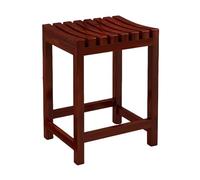 Wooden Shower Stool with Non-Slip Storage 52cm Height Bath Bench for Spa Ideal for Bathroom Safety and Comfort