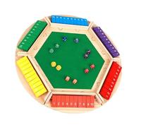 Wooden Shut The Box Game, 6 Player Dice Table Game, Double Shutter Math Number Board With Six Sides =, Classic Wooden Strategy Toy, Learning Educational Family For Kids Adults