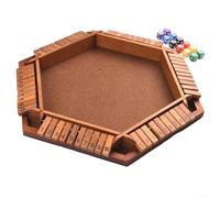 Wooden Shut the Box Game for 16 Players Fun and Educational Math Challenge (Brown)