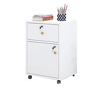 Wooden Side Cabinet with Lockable Drawer Floor-to-Ceiling Office Storage Secure Document nization Solution Compact Low File Cabinet for Efficient Workspace
