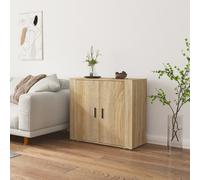 Wooden Sideboard Cabinet Cupboard Storage Buffet Unit w/ Compartments & 2 Doors
