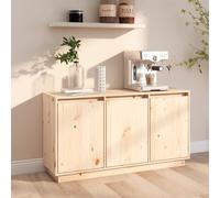 Wooden Sideboard Cabinet Cupboard Unit Storage Furniture w/ Compartments 3 Doors